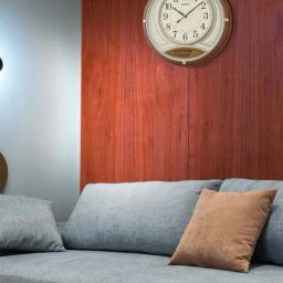 Seiko Brown Plastic Round Analog English Numbers Wall Clock-13