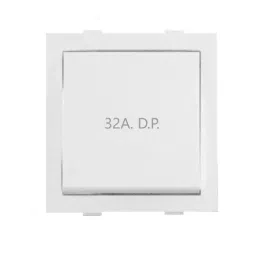 HOSPER 32 A 2 Module Double Pole Modular Switch Load Safe, R09L-13