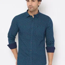 Duke Blue Slim fit Printed Shirt-picture-12