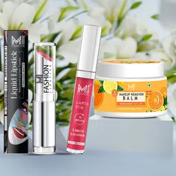 MI FASHION Set of 2 Lipsticks with Makeup Remover Balm-4