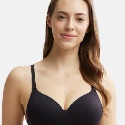 Jockey JW11 Women's Wirefree Padded Tencel Lyocell Full Coverage Multiway T-Shirt Bra-picture-10