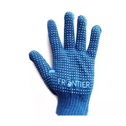 Generic Medium Cotton Blue Dotted Hand Gloves-picture-2