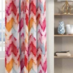 Urban Space Multicolor Cotton Door Curtain With Tieback & Eyelet - Set of 2-image-79