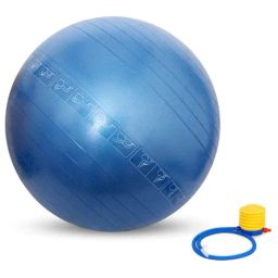 Nivia Anti Burst Exercise Ball With Foot Pump (Blue) Size - Standard-image-5
