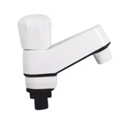 SUPREME Elegant Series Pillar Tap Quarter Turn Plastic, Texla White-image-75