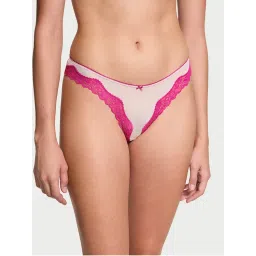 victoria's secret intimates Victoria's Secret White Tease High-Leg Scoop Thong Panty-picture-33