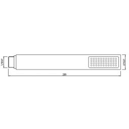 Jaquar Square Shape Single Flow Hand Shower  HSHCHR35537-image-71