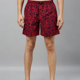 Pepe Jeans Men Red & Navy Blue Printed Pure Cotton Boxers 8904311314271-image-32
