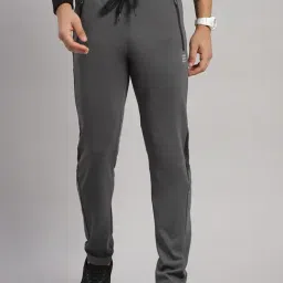 Rock.It Charcoal Regular Fit Striped Trackpants-image-3