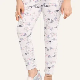 ariel Girls Printed Cotton Ankle-Length Leggings-image-28