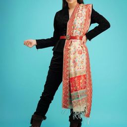 DUSALA INDIA Floral Printed Woollen & Acrylic Shawl-picture-19