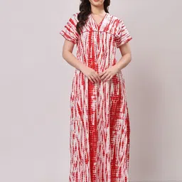 CHUI MUI Women Tie-Dye V-Neck Maxi Nightdress-picture-21