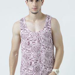 Huetrap Men Pink Printed Scoop Neck T-shirt-image-48