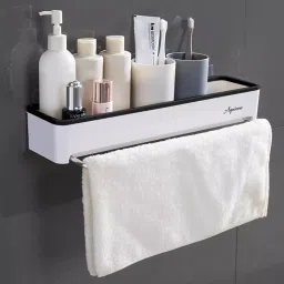 Aquieen White Glossy Finish Stainless Steel Wall Shelf, AQN 275 image 3