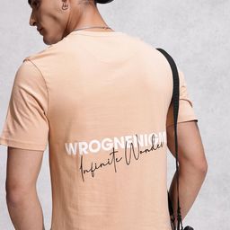 WROGN Typography Printed Pure Cotton Comfort Fit T-shirt-image-13