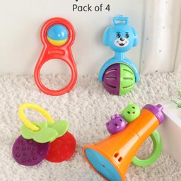 Baby Rattles Pack of 4 - Multicolour-21