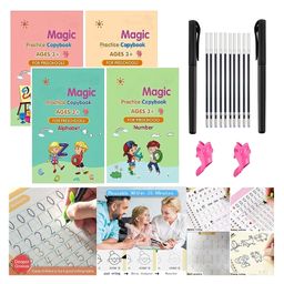 Boxot Impex Sank Magic Reusable Tracing Book Pack of 4 - English-image-28
