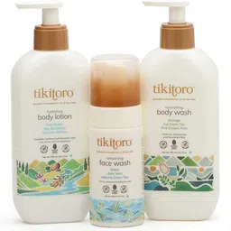 Tikitoro Skin Care Combo Body Wash Lotion & Face Wash - 300 ml each & 100 ml-picture-40