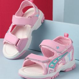 Cute Walk by Babyhug Sandal with Velcro Closure - Purple-image-95