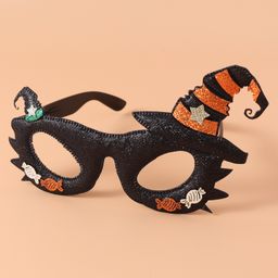 Hat Designed Halloween Photo Props Sunglasses - Black-72