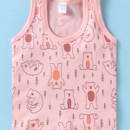 Tango Single Jersey Knit Sleeveless Vest with Polar Bear Print - Pink-picture-24