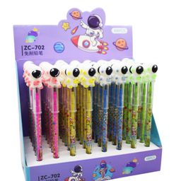 Asera Space theme Bullet Pencils Lead Nib Push Pencils Non-Sharpening Pencils for Kids Girls College Office Pencil, Birthday Party Return Gifts (Set of 12)-image-59