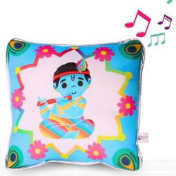 Panda's Box Krishna Mantra Chanting Plush Pillow (25 cms)-picture-30