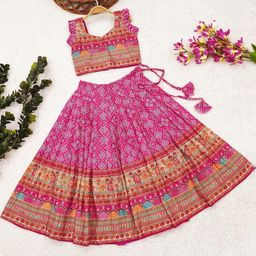 Shoryam Fashion Girls Viscose Rayon Ready to Wear Lehenga Choli-image-104