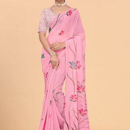 Avojee Ethnic Motifs Printed Saree-image-89