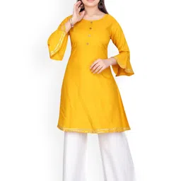 Sangria Girls Pure Cotton Kurti & Palazzos-image-3