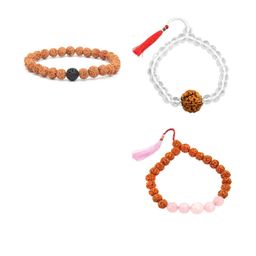 Divine souvenirs Unisex Set Of 3 Artificial Stones Wraparound Bracelets image 1