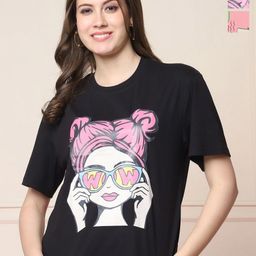 Dreambe Women Typography 2 Wonder Woman Printed Applique T-shirt-image-89