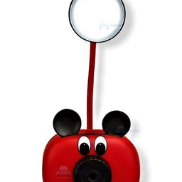 FunBlast Rechargeable LED Desk Table Lamp With Pen Holder And Sharpener Bear Design - Red image 5