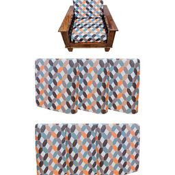 ohello Grey & Orange 6 Pieces Sofa Covers-image-43