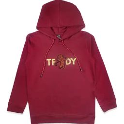 Cavio Kids Maroon Printed Full Sleeves Sweatshirt-image-50