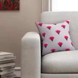 SEJ by Nisha Gupta Grey & Red Cushion Covers - Set of 1-23