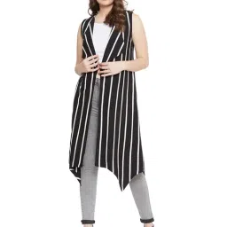 Hypernation Black Striped Shrug-53