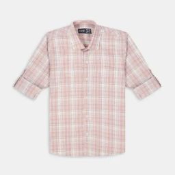 Cavio Boys Brown Cotton Comfort Fit Shirt-image-65