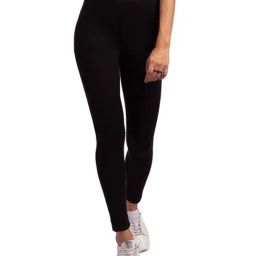 KENDALL + KYLIE Black Cotton Sports Tights-image-94