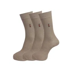 Dollar Olive Full Length Socks (Pack of 3)-45
