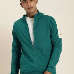 Difference Of Opinion Dark Green Cotton Regular Fit Jacket-image-9