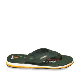 Duke Men's Olive Green Flip Flops-14