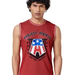 The Souled Store Red Regular Fit Printed T-Shirts-image-14