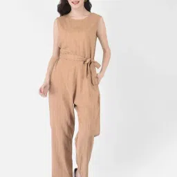 Crimsoune Club Khaki Striped Jumpsuit-picture-18