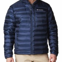 Columbia Blue Slim Fit Quilted Jacket-image-83