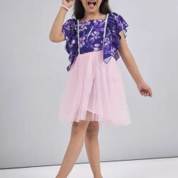 StyloBug Girls Pink Printed Dress-image-49