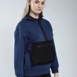 Rock.It Navy Regular Fit Color-Block Sweatshirt image 4