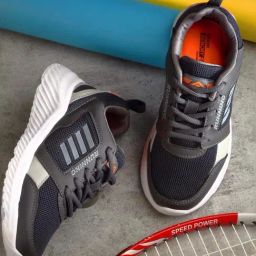 Asian Kids Ink Black Running Shoes-image-27