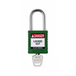 BRADY Padlock with 1 Key Nylon Green, 793EA4-image-78