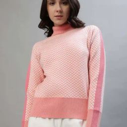 Iconic Pink Cotton Printed Sweater-46